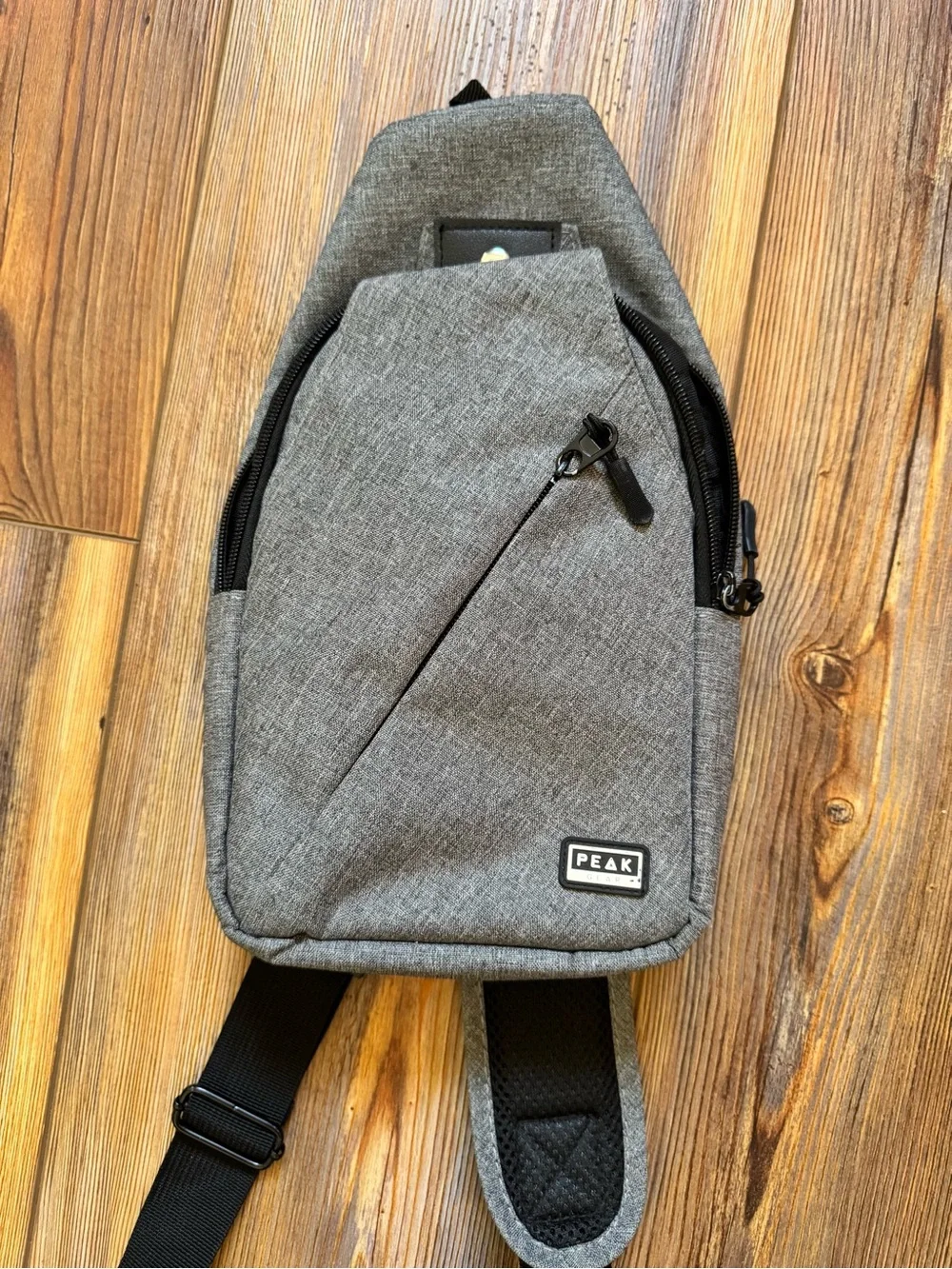 3/$15. Peak Gear Grey Sling Crossbody Bag